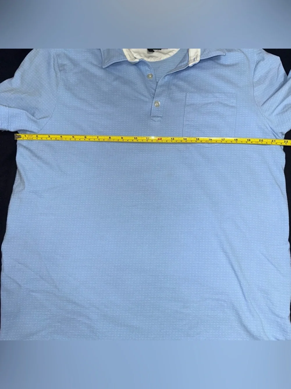 Banana Republic Performance Pique Polo Light Blue Men's Shirt size‎ large